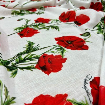 Dolce Gabbana Pamuklu Keten Kumaş