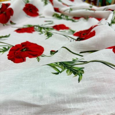 Dolce Gabbana Pamuklu Keten Kumaş