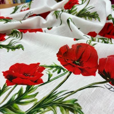 Dolce Gabbana Pamuklu Keten Kumaş
