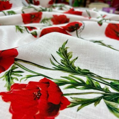Dolce Gabbana Pamuklu Keten Kumaş