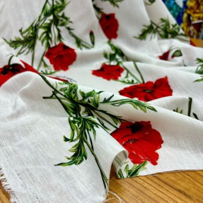 Dolce Gabbana Pamuklu Keten Kumaş