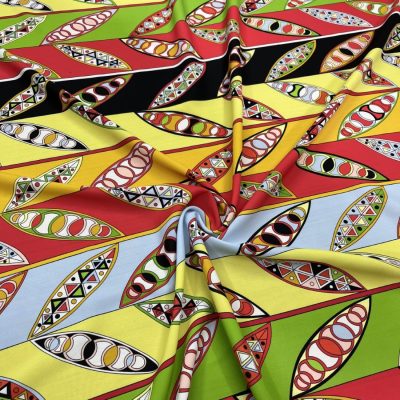 Emilio Pucci Spring Desenli Kumaş Sarı
