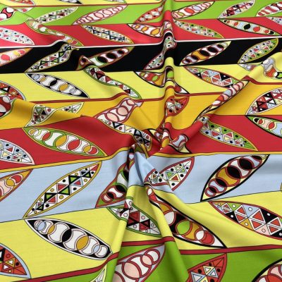 Emilio Pucci Spring Desenli Kumaş Sarı