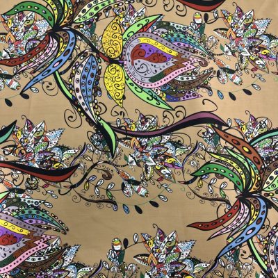 Modern Emilio Pucci Saten Şifon Kumaş