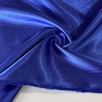Saks Mavisi Kristal Saten Kumaş