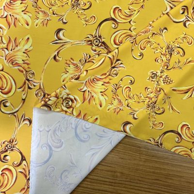 Versace Jorjet Krep Kumaş Hardal