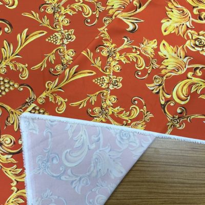 Versace Jorjet Krep Kumaş Orange