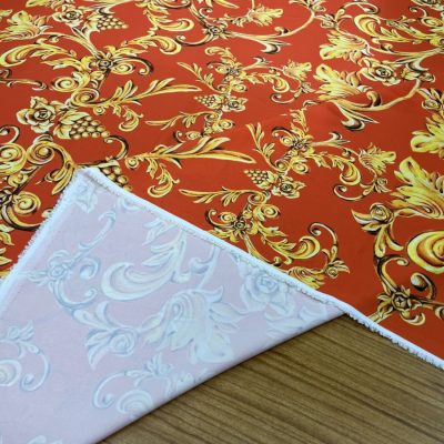 Versace Jorjet Krep Kumaş Orange