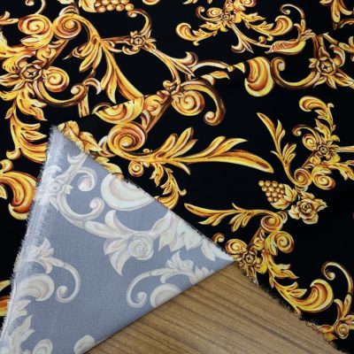 Versace Jorjet Krep Kumaş Siyah