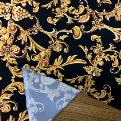 Versace Jorjet Krep Kumaş Siyah