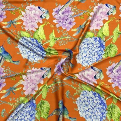 Dolce Gabbana Ortanca Desen Kumaş Orange