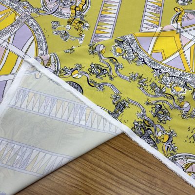 Emilio Pucci Jorjet Krep Kumaş Sarı