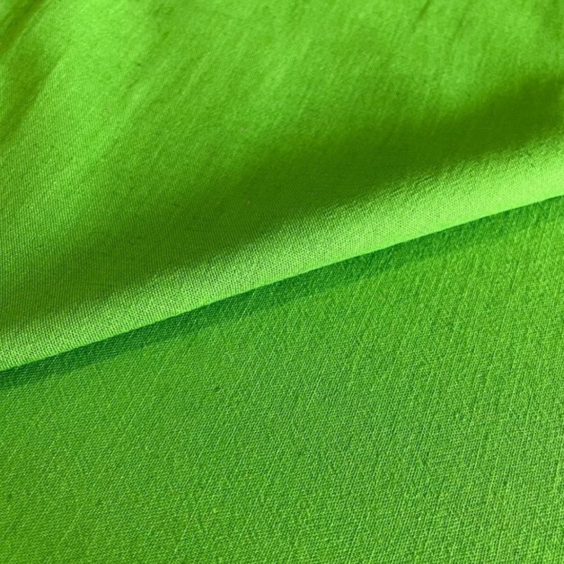 Yeşil Saf Pamuk Keten Kumaş