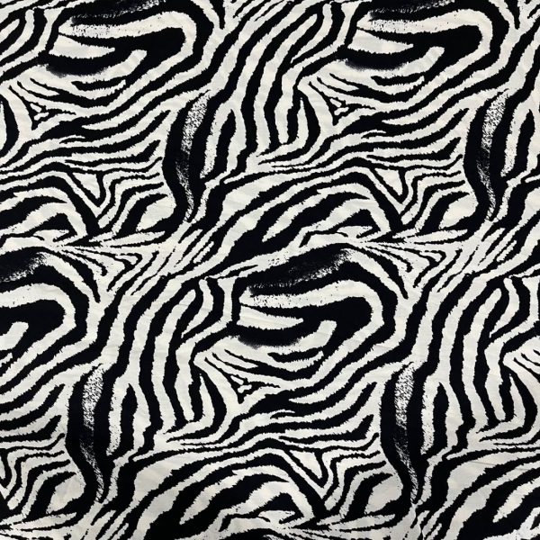 Zebra Desenli Viskon Kumaş