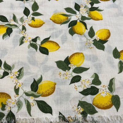 Dolce Gabbana Limon Desenli Pamuk Keten