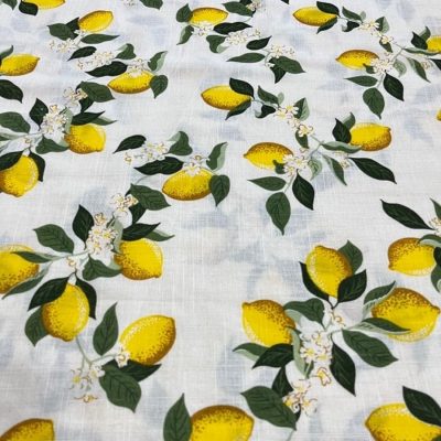Dolce Gabbana Limon Desenli Pamuk Keten