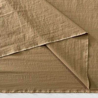 İnce Krinkıl Paraşüt Kumaş Soft Kahve