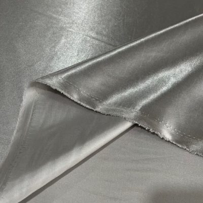 Kristal Saten Kumaş Açık Gri