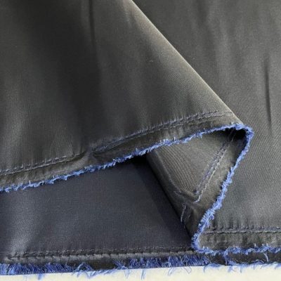 Tafta Kumaş Mavi Soft Siyah