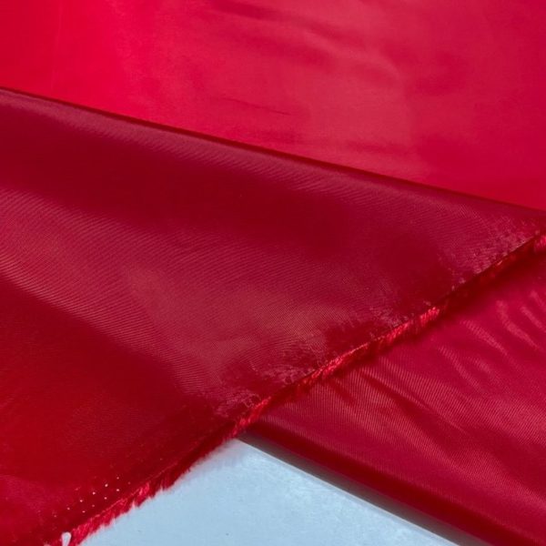 Kırmızı Polyester Astar Kumaş