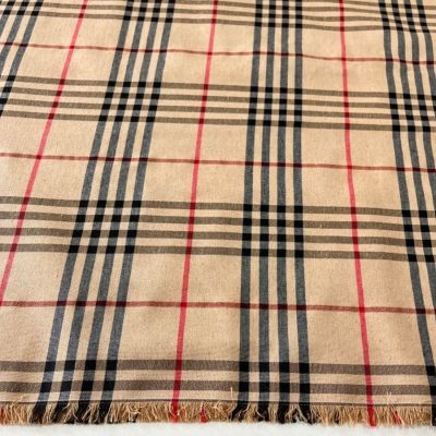 Burberry Desenli Terikoton Kumaş