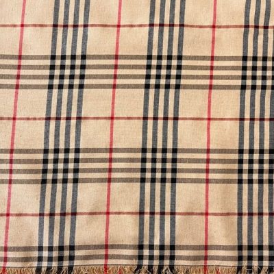 Burberry Desenli Terikoton Kumaş