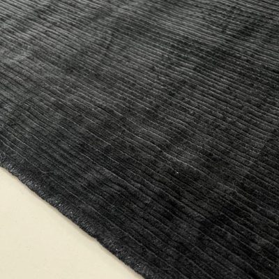 Fitilli Koton Kadife Kumaş Soft Siyah