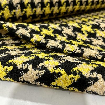İtalyan Kazayağı Şanel Kumaş Sarı ÜK