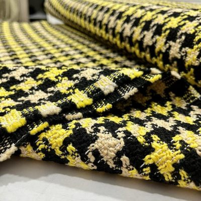 İtalyan Kazayağı Şanel Kumaş Sarı ÜK