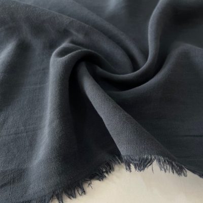 Taşlanmış Koton Cupro Kumaş Soft Lacivert BYR