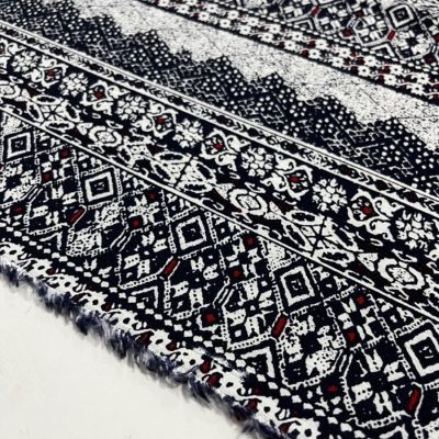 Damasko Desenli Viskon Kumaş YVZ