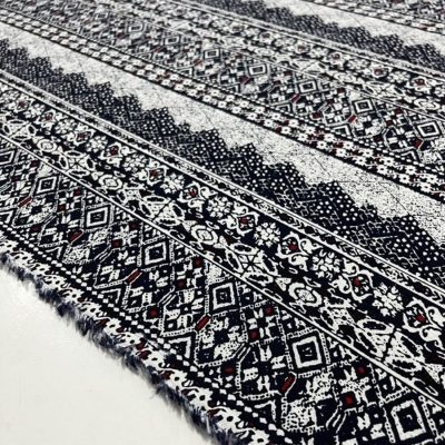 Damasko Desenli Viskon Kumaş YVZ