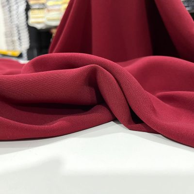 Fransız Paris Krep Kumaş Bordo