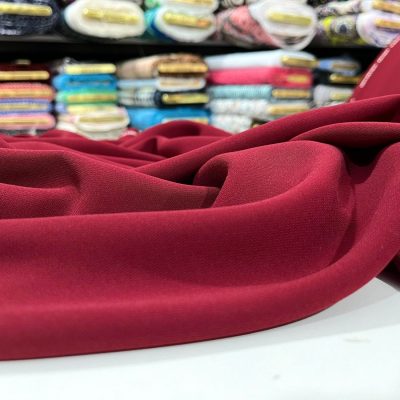 Fransız Paris Krep Kumaş Bordo