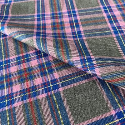 Scotch Lila Ekoseli Viskos Kumaş