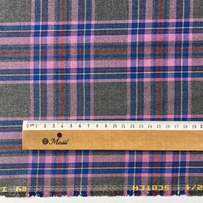 Scotch Lila Ekoseli Viskos Kumaş