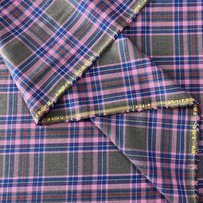 Scotch Lila Ekoseli Viskos Kumaş