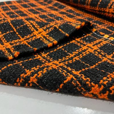 Vakko Işıltılı Chanel Kumaş Orange SRVT