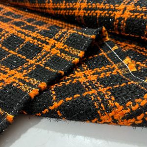 Vakko Işıltılı Chanel Kumaş Orange SRVT