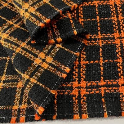 Vakko Işıltılı Chanel Kumaş Orange SRVT