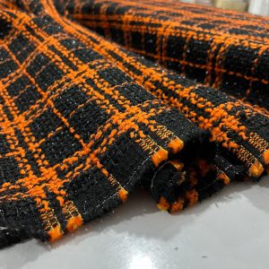 Vakko Işıltılı Chanel Kumaş Orange SRVT