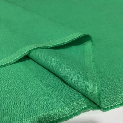 İthal 100% Ham Keten Kumaş Yeşil
