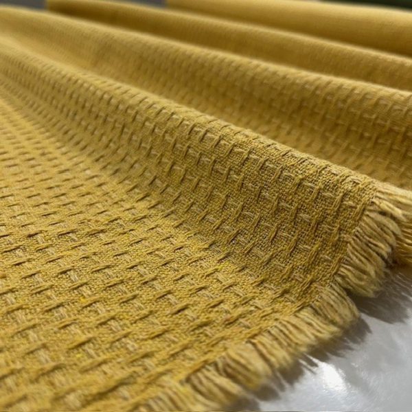 Soft Sarı Cotton Şanel Kumaş BYR