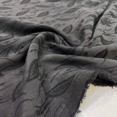 Taşlanmış İpek Cupro Kumaş Soft Siyah