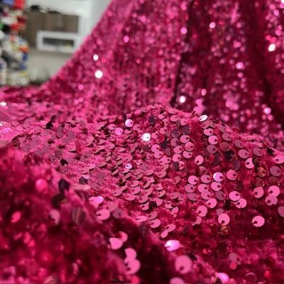 Zara Kadife Payet Kumaş Fuşya