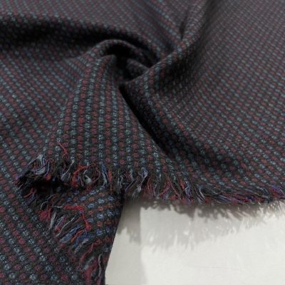 Dokulu Flanel Kumaş Bordo YVZ