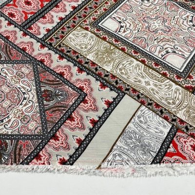 Etnik Desenli Bürümcük Viskon Kumaş SRVT