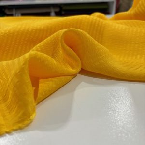 İpeksi Cupro Krep Kumaş Sarı