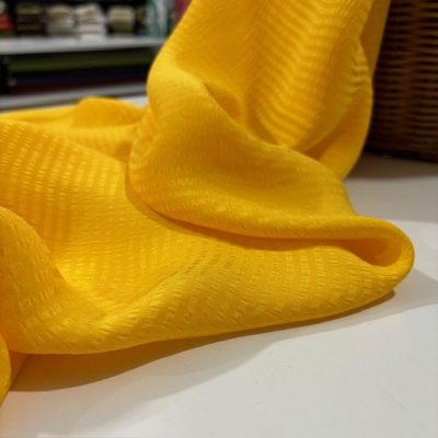 İpeksi Cupro Krep Kumaş Sarı