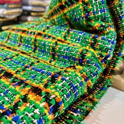 İthal Avrupa Chanel Kumaş Yeşil